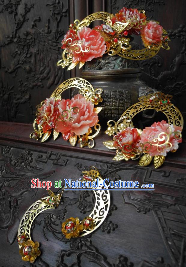 Ancient Chinese Empress Princess Queen Hair Style Accessories Hair Sticks Clips Hair Pin Hair Pieces Combs Ancient Chinese Chopsticks Asian Wedding Bridal Hair Ornaments Crown