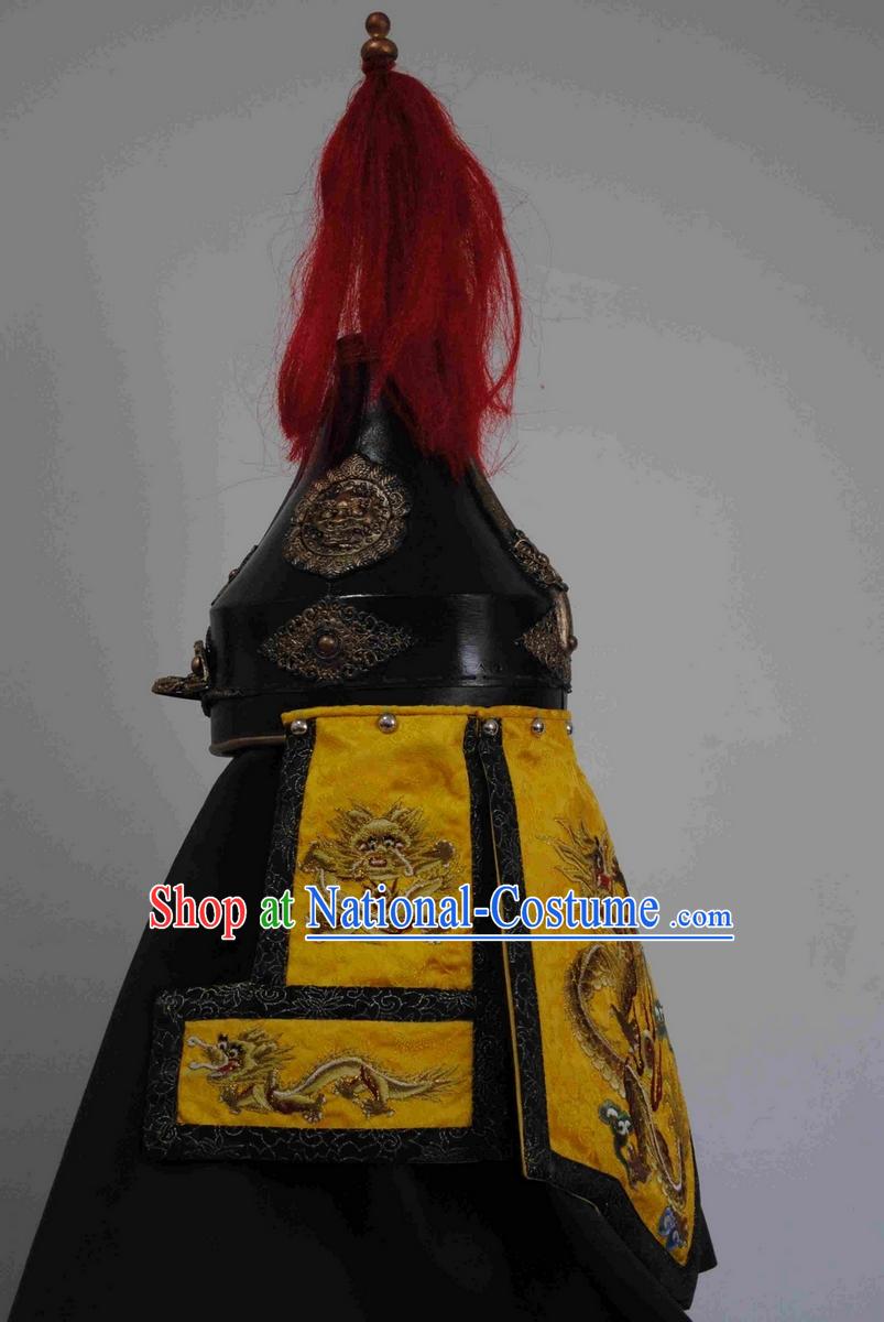 Ancient Chinese Emperor Fighter Helmet Hat for Men