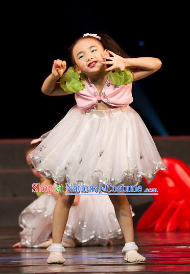 Chinese Folk Festival Group Dance Costumes for Kids