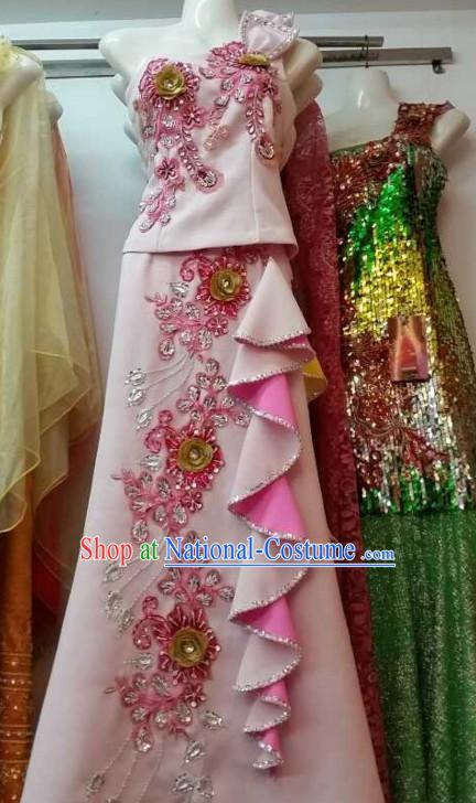 Top Traditional National Thai Garment Dress Thai Traditional Dress Dresses Wedding Dress Complete Set for Women Girls Adults Youth Kids