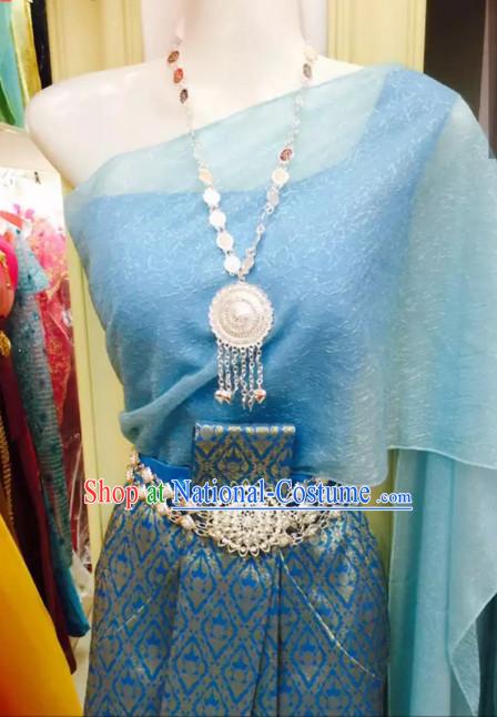 Traditional National Thai Garment Dress Thai Traditional Dress Dresses Wedding Dress online for Sale Thai Clothing Thailand Clothes