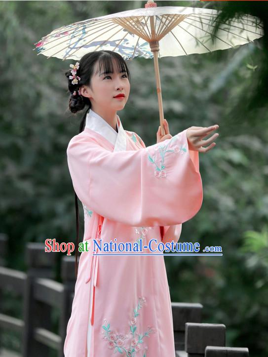 Ancient Chinese Embroidered Hanfu Dress China Traditional Clothing Asian Long Dresses China Clothes Fashion Oriental Outfits for Women