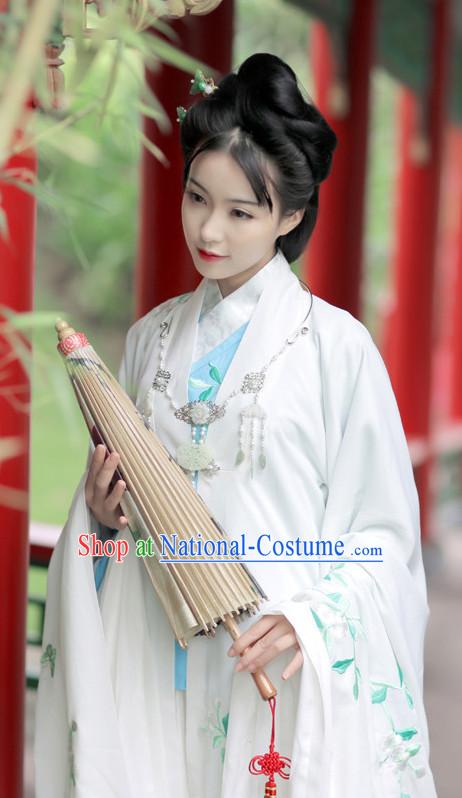 Ancient Chinese Embroidered Hanfu Dress China Traditional Clothing Asian Long Dresses China Clothes Fashion Oriental Outfits for Women