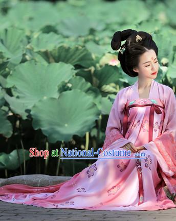 Ancient Chinese Tang Dynasty Hanfu Dress China Traditional Clothing Asian Long Dresses China Clothes Fashion Oriental Outfits for Women