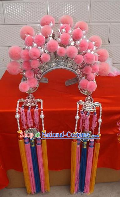 Traditional Chinese Opera Hat Hair Jewelry Hairpieces Phoenix Crown