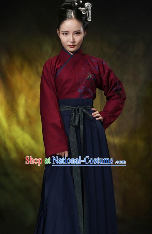 Asian Chinese Hanfu Dress Costume Clothing Oriental Dress Chinese Robes Kimono for Women