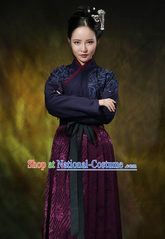 Asian Chinese Hanfu Dress Costume Clothing Oriental Dress Chinese Robes Kimono for Women Gilrls Adults Children