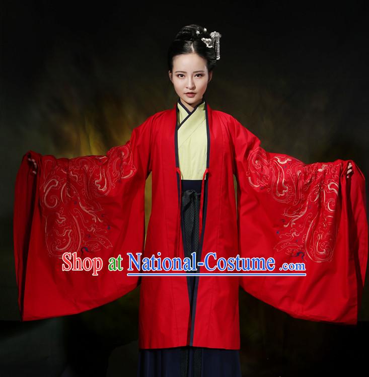 Asian Chinese Hanfu Dress Costume Clothing Oriental Dress Chinese Robes Kimono for Women Gilrls Adults Children