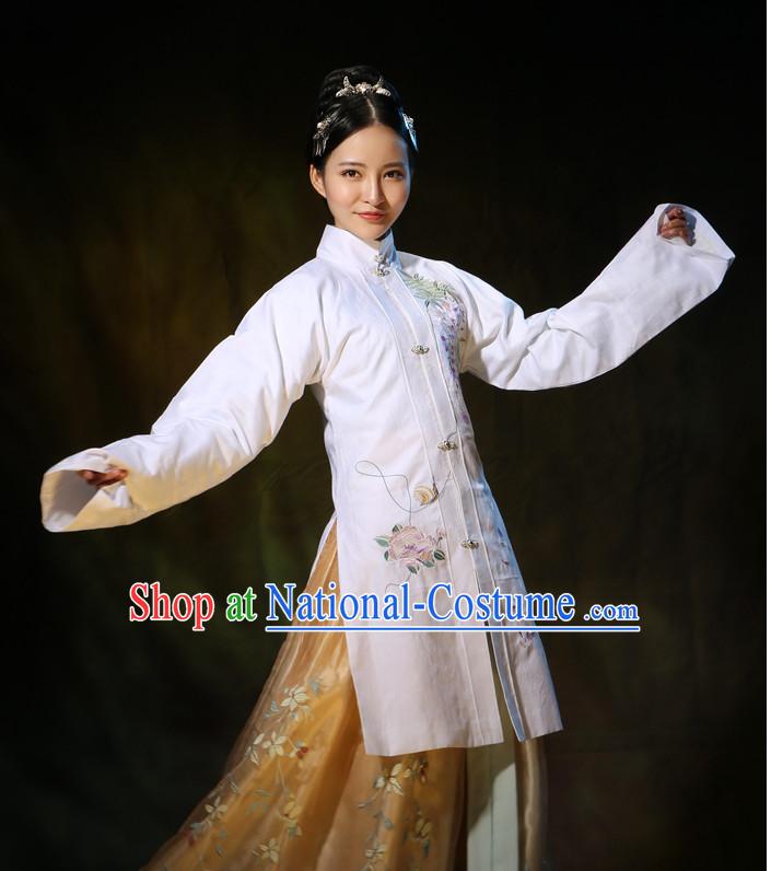 Asian Chinese Hanfu Dress Costume Clothing Oriental Dress Chinese Robes Kimono for Women Gilrls Adults Children