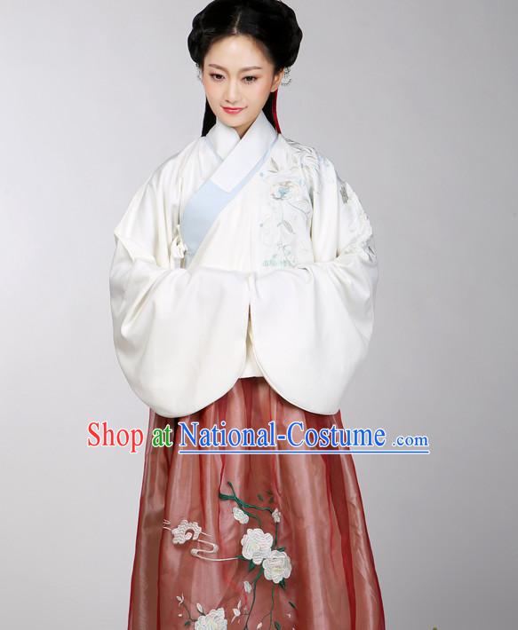 Asian Chinese Hanfu Dress Costume Clothing Oriental Dress Chinese Robes Kimono for Women Gilrls Adults Children