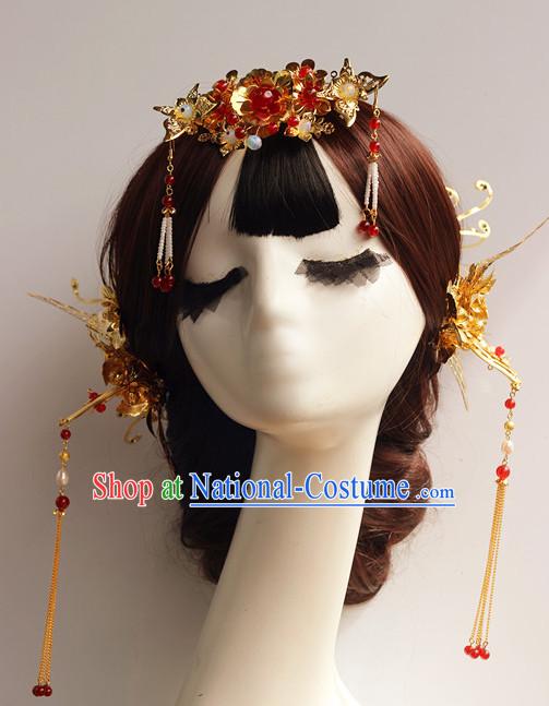 Handmade Classical Wedding Hair Accessories Fascinators Hair Sticks Hairpins Hair Bows Hair Pieces Bridal Hair Clips Prince Empress Queen Crown Coronet