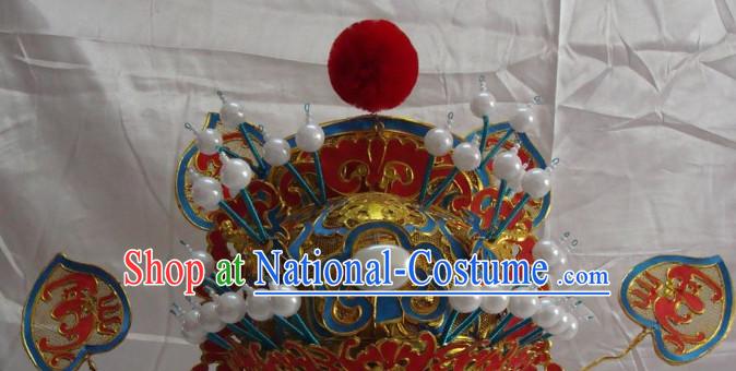 Chinese Beijing Opera Crown Coronet Headpieces Headwear Headdress Hat