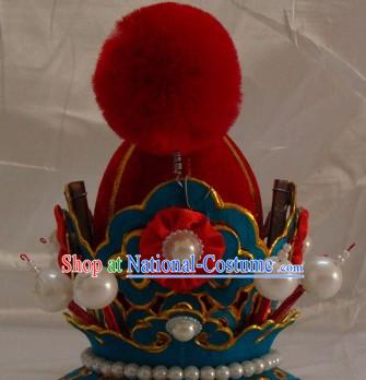 Chinese Beijing Opera Crown Coronet Headpieces Headwear Headdress Hat