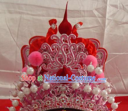 Chinese Beijing Opera Crown Coronet Headpieces Headwear Headdress Hat