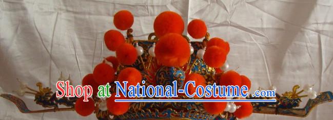 Chinese Beijing Opera Crown Coronet Headpieces Headwear Headdress Hat