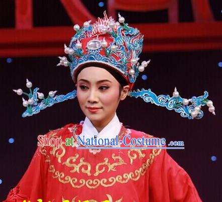 Chinese Beijing Opera Crown Coronet Headpieces Headwear Headdress Hat