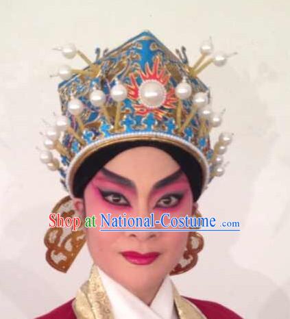 Chinese Beijing Opera Crown Coronet Headpieces Headwear Headdress Hat