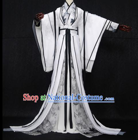 Gorgeous Chinese Fairy Princess Empress Queen Cosplay Costumes Ancient Chinese Clothing Complete Set for Women