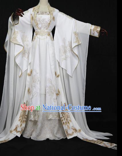 Gorgeous Chinese Fairy Princess Empress Queen Cosplay Costumes Ancient Chinese Clothing Complete Set for Women