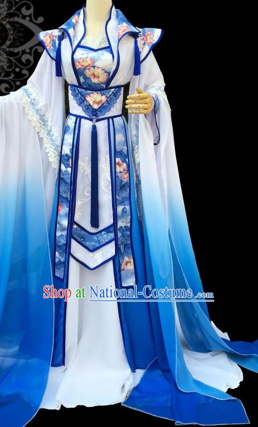 Gorgeous Chinese Fairy Princess Empress Queen Cosplay Costumes Ancient Chinese Clothing Complete Set for Women