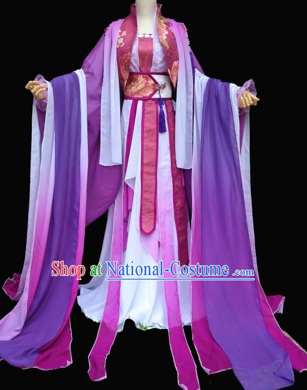 Gorgeous Chinese Fairy Princess Empress Queen Cosplay Costumes Ancient Chinese Clothing Complete Set for Women