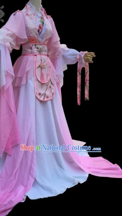 Gorgeous Chinese Fairy Princess Empress Queen Cosplay Costumes Ancient Chinese Clothing Complete Set for Women