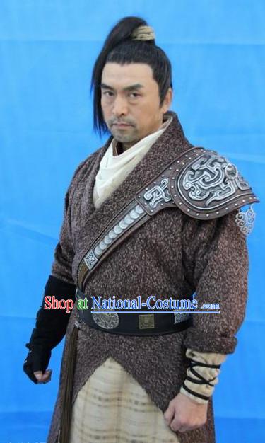 Traditional Chinese Ancient Fighter Costumes Complete Set for Men