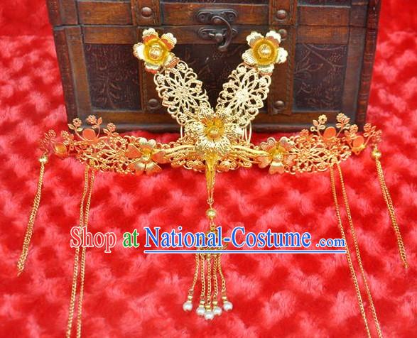 Chinese Traditional Ancient Hair Sticks Hair Ornaments Chopsticks Gold Hair Pins Hairsticks Oriental Asian Head Jewellery Hair Clips Hair pIeces Hair Style