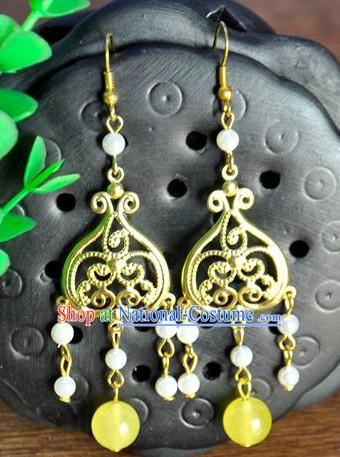 Handmade Chinese Traditional Ancient Imperial Empress Earrings