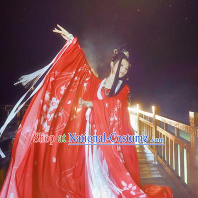 Chinese Ancient Style Fairy Dance Costumes Complete Set for Women