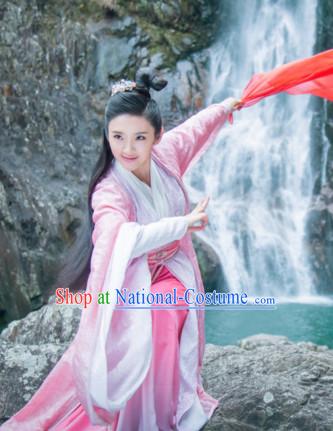 Traditional Chinese Swordswoman Dress Chinese Clothing Cloth China Attire Oriental Dresses for Women