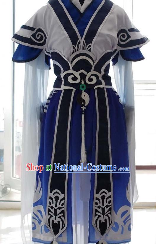 Traditional Chinese Swordsman Dress Chinese Clothing Cloth China Attire Oriental Dresses for Women