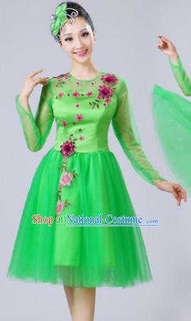 Chinese Dance costume Dance Classes Uniforms Folk Dance Traditional Cultural Dance Costumes Complete Set