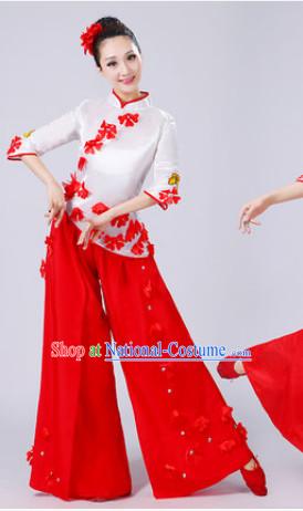 Chinese Dance costume Dance Classes Uniforms Folk Dance Traditional Cultural Dance Costumes Complete Set