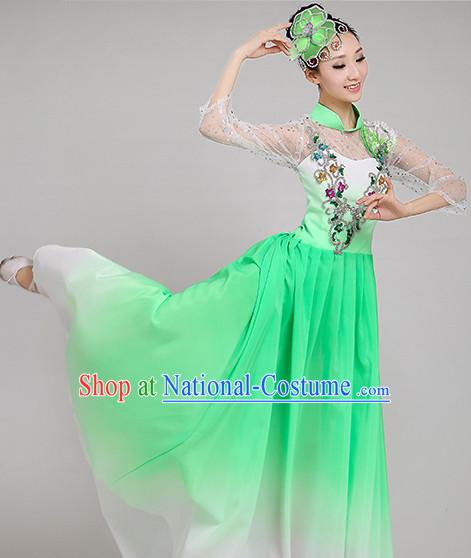 Chinese Dance costume Dance Classes Uniforms Folk Dance Traditional Cultural Dance Costumes Complete Set