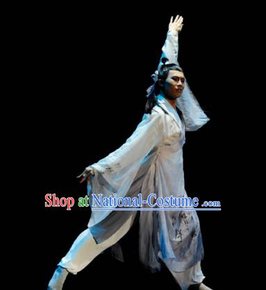 Chinese Classical Dance Costume Folk Dancing Costumes Traditional Chinese Dance Costumes Asian Dance Costumes Complete Set for Men