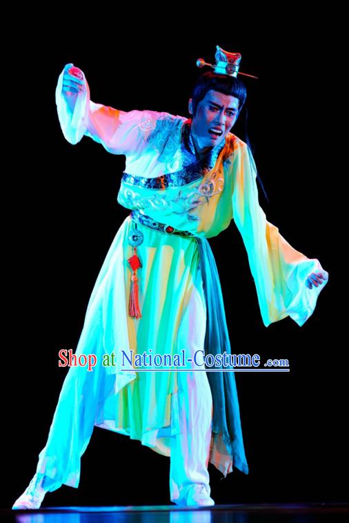 Chinese Classical Dance Costume Folk Dancing Costumes Traditional Chinese Dance Costumes Asian Dance Costumes Complete Set for Men