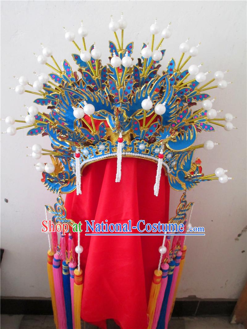 Top Traditional Chinese Opera Phoenix Coronet Hair Accessories Props for Adults and Children