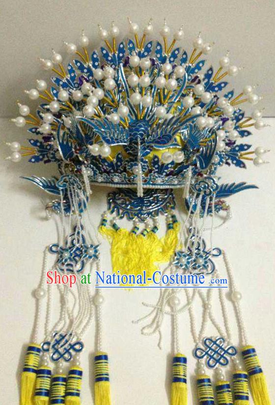 Top Traditional Chinese Opera Phoenix Coronet Hair Accessories Props for Adults and Children