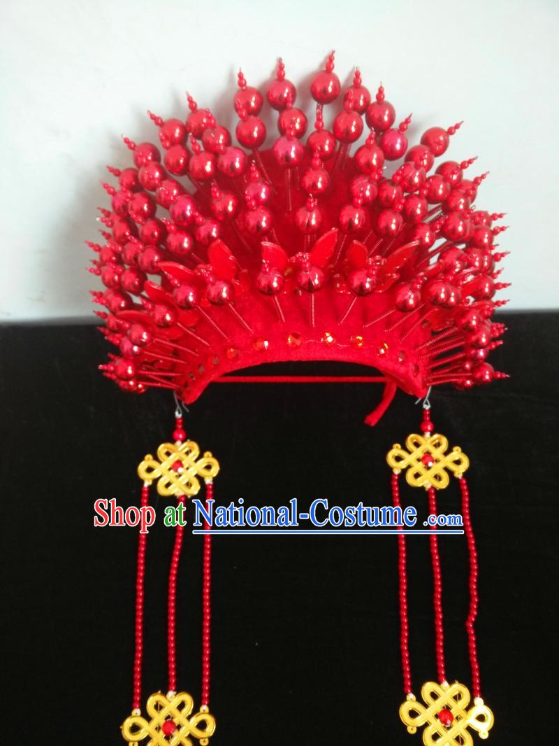 Top Traditional Chinese Opera Phoenix Coronet Hair Accessories Props for Adults and Children