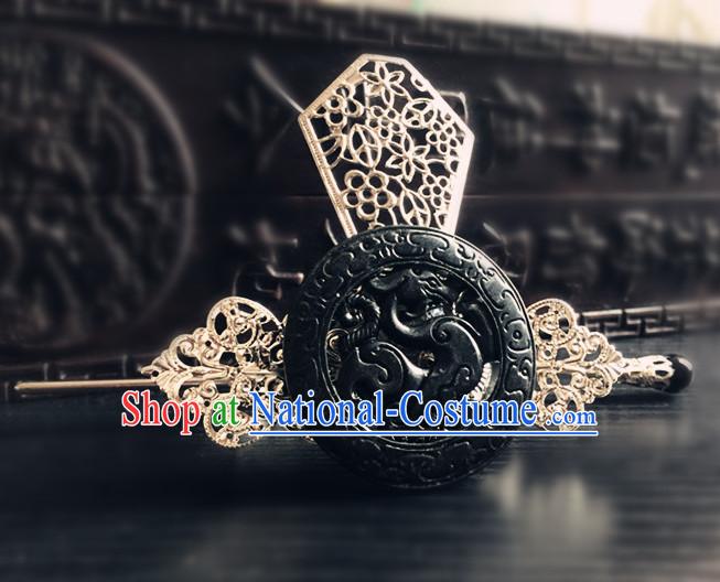 Chinese Ancient Style Prince Headpieces Hair Jewelry Coronet for Men