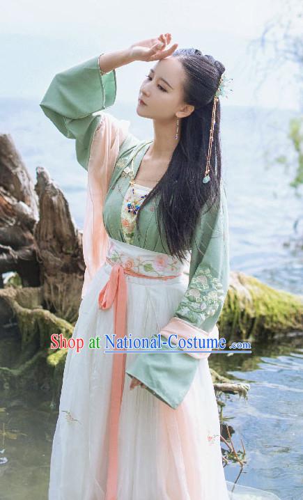 Chinese Traditional Oriental Dress Hanfu Clothing Asian Dresses Fashion Cheongsam Dress China Clothing