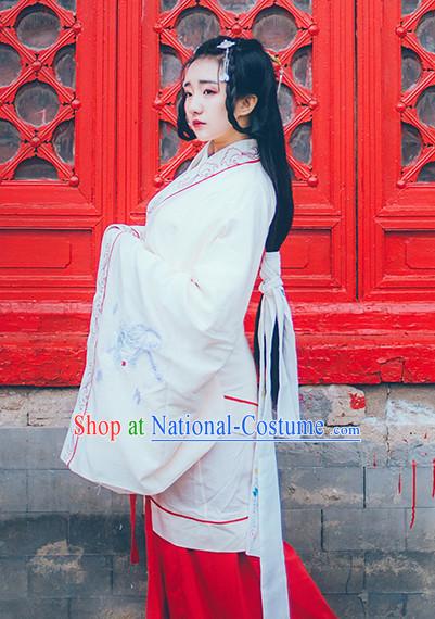 Chinese Traditional Oriental Dress Hanfu Clothing Asian Dresses Fashion Cheongsam Dress China Clothing and Hair Jewelry for Women