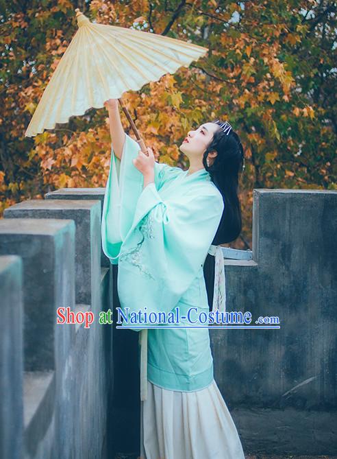 Chinese Traditional Oriental Dress Hanfu Clothing Asian Dresses Fashion Cheongsam Dress China Clothing and Hair Jewelry for Women