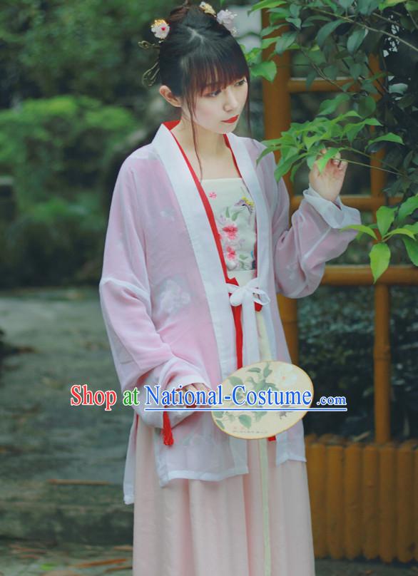 Chinese Traditional Dress Hanfu Costume China Kimono Robe Ancient Chinese Clothing National Costumes Gown Wear