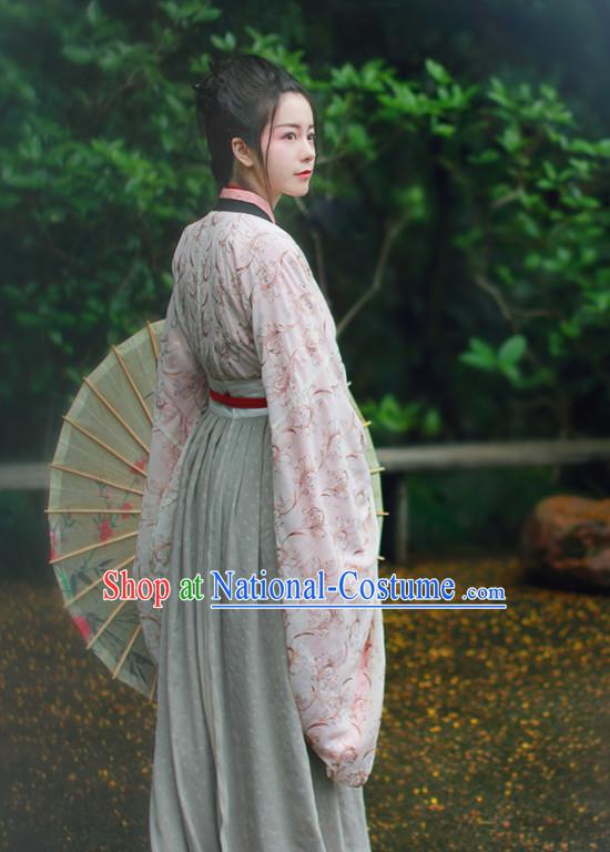 Chinese Traditional Dress Hanfu Costume China Kimono Robe Ancient Chinese Clothing National Costumes Gown Wear