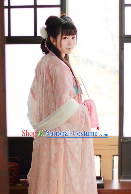 Chinese Traditional Dress Hanfu Costume China Kimono Robe Ancient Chinese Clothing National Costumes Gown Wear