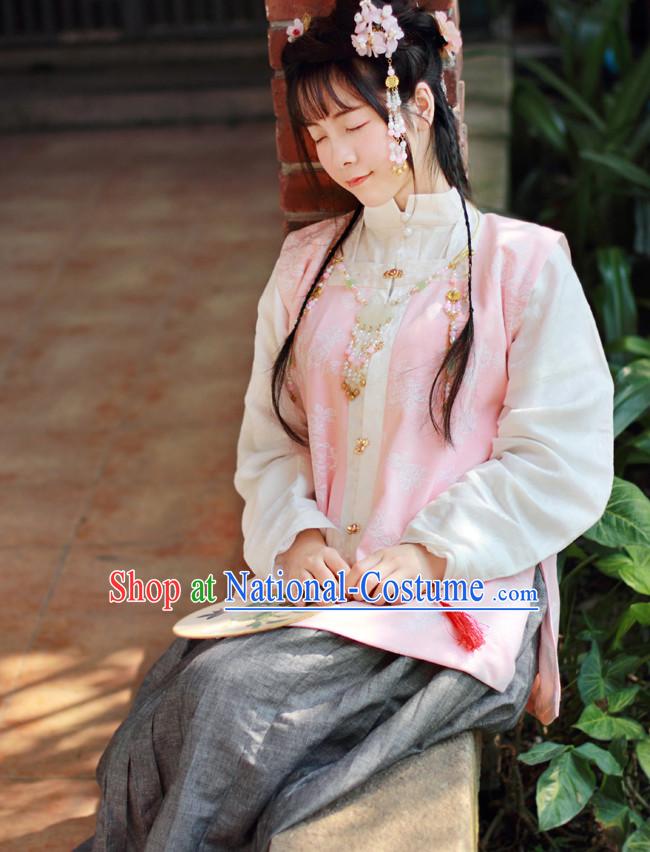 Chinese Traditional Dress Hanfu Costume China Kimono Robe Ancient Chinese Clothing National Costumes Gown Wear