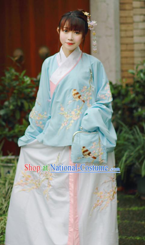 Chinese Traditional Dress Hanfu Costume China Kimono Robe Ancient Chinese Clothing National Costumes Gown Wear