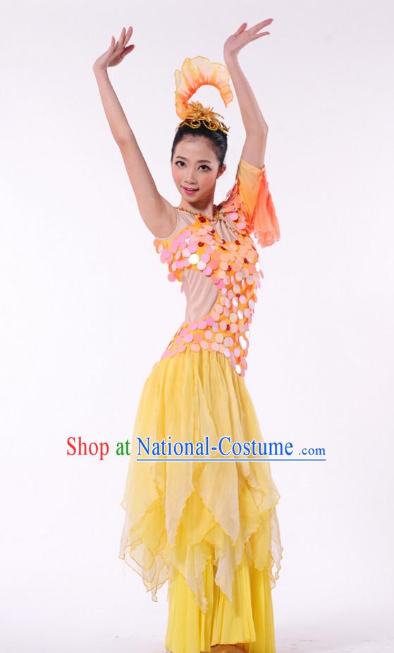 Traditional Chinese Dance Costumes for Girls